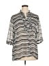 Jenny Silver 3/4 Sleeve Blouse Size XL - photo 1