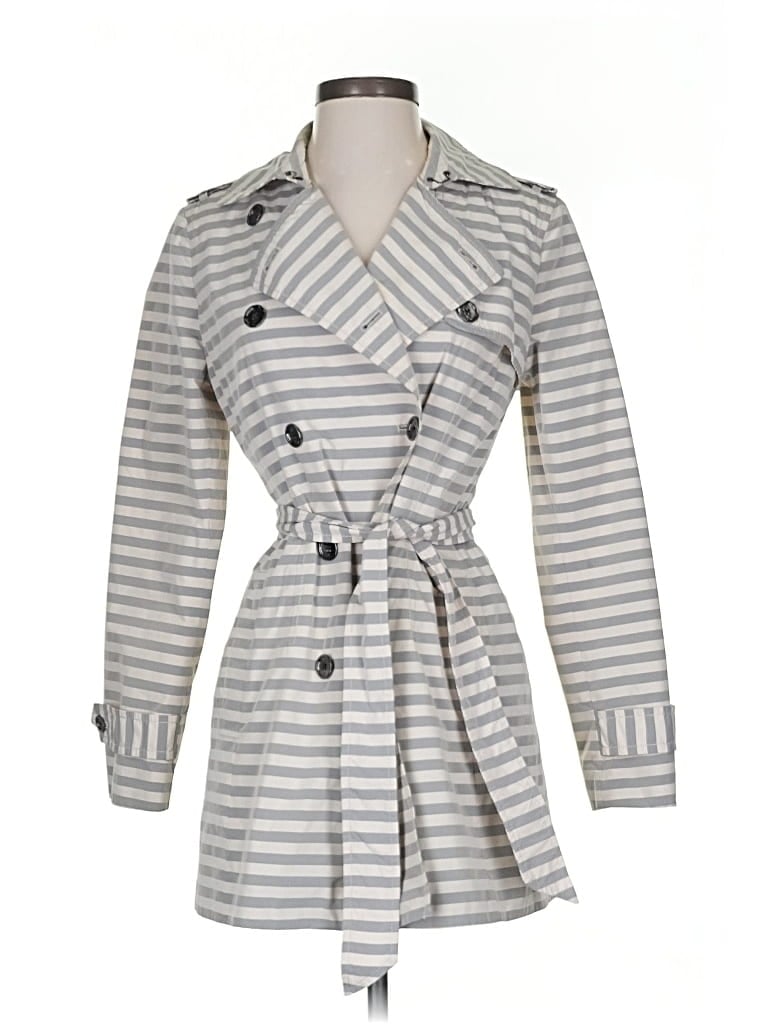 Pre-owned Banana Republic Trenchcoat In Gray