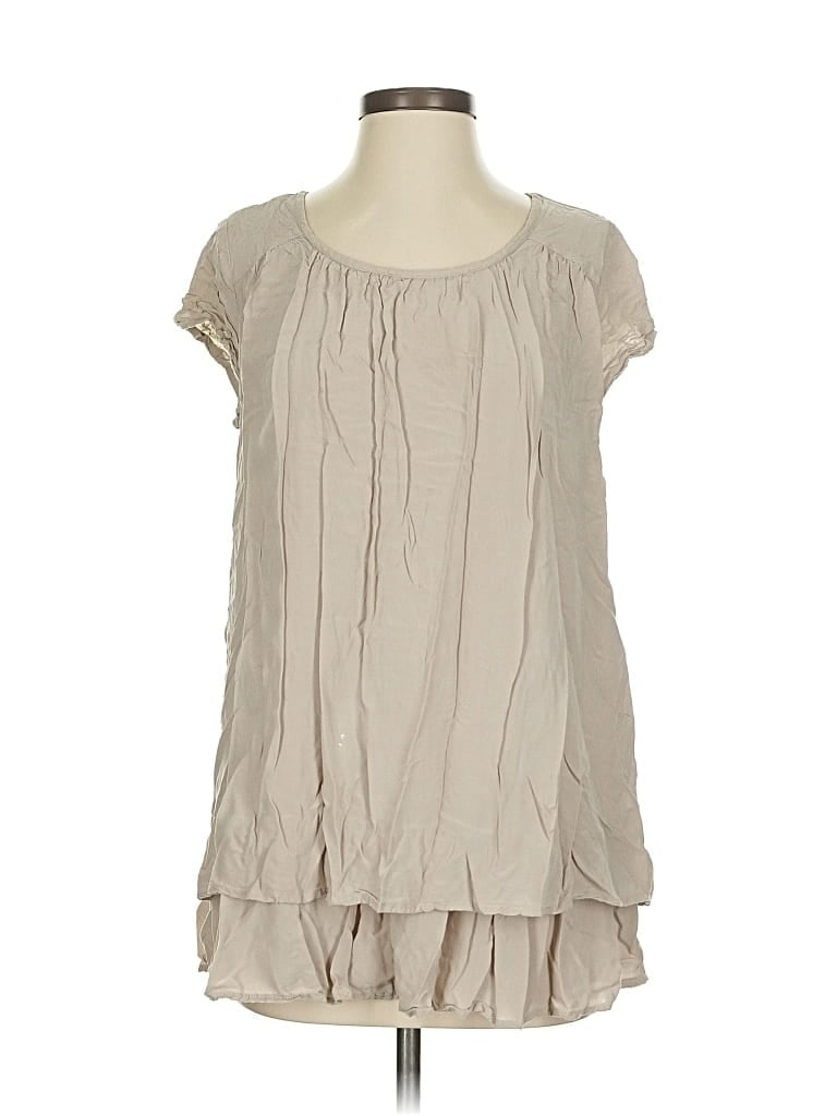 Pre-owned Matilda Jane Short Sleeve Blouse In Brown