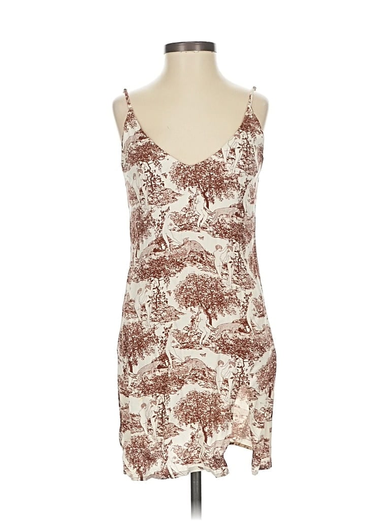 Pre-owned Reformation Casual Dress In Brown