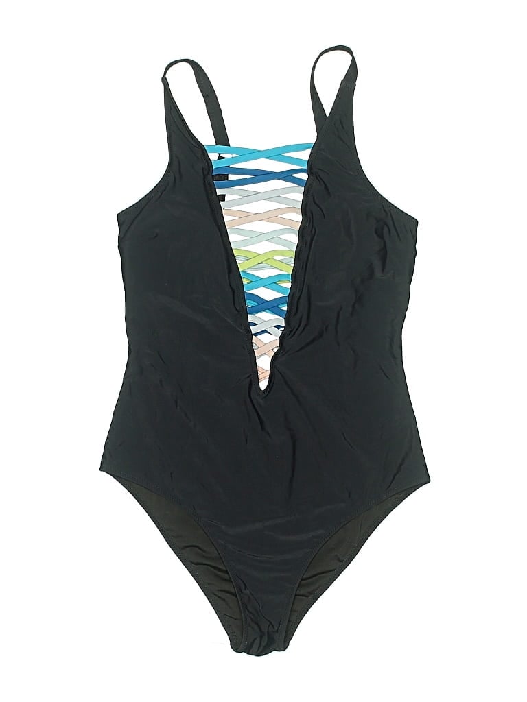 UNBRANDED Pre-owned One Piece Swimsuit In Black