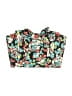 Jack Wills Floral Teal Black Tube Top Size 8 - photo 1