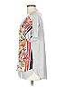 Single Los Angeles 100% Silk Silver Gray Kimono Size L - photo 5