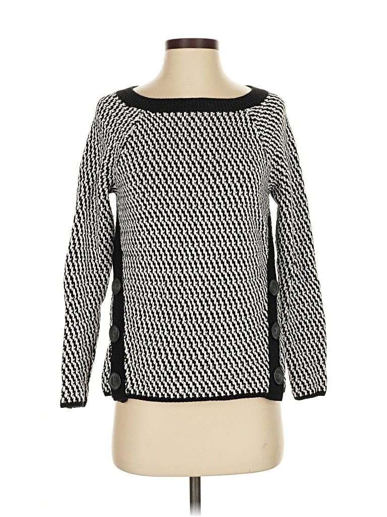 Pre-owned Ann Taylor Loft Pullover Sweater In Black