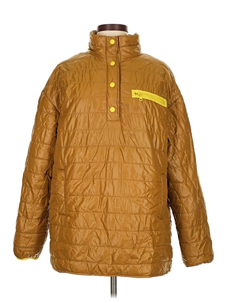 Pre-owned Offline By Aerie Snow Jacket In Gold