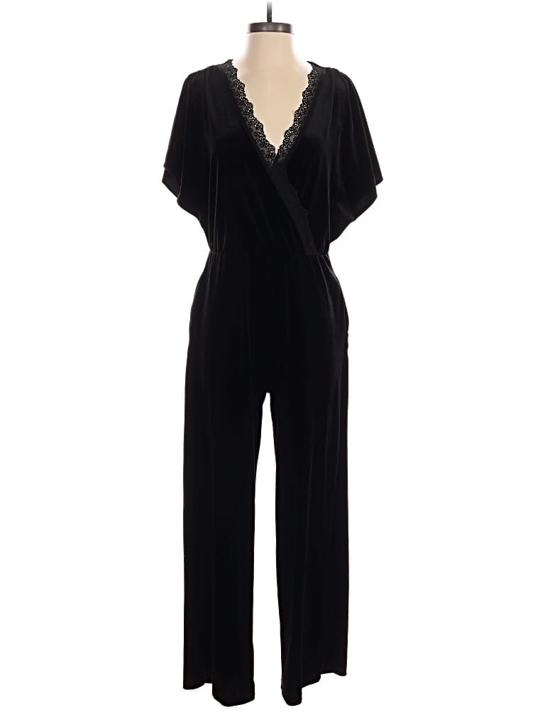 Pre-owned Petite Plume Jumpsuit In Black