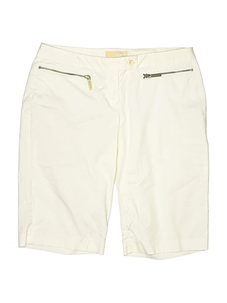 Pre-owned Michael Michael Kors Khaki Shorts In White