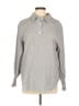 Unbranded Houndstooth Gray Long Sleeve Blouse Size L - photo 1