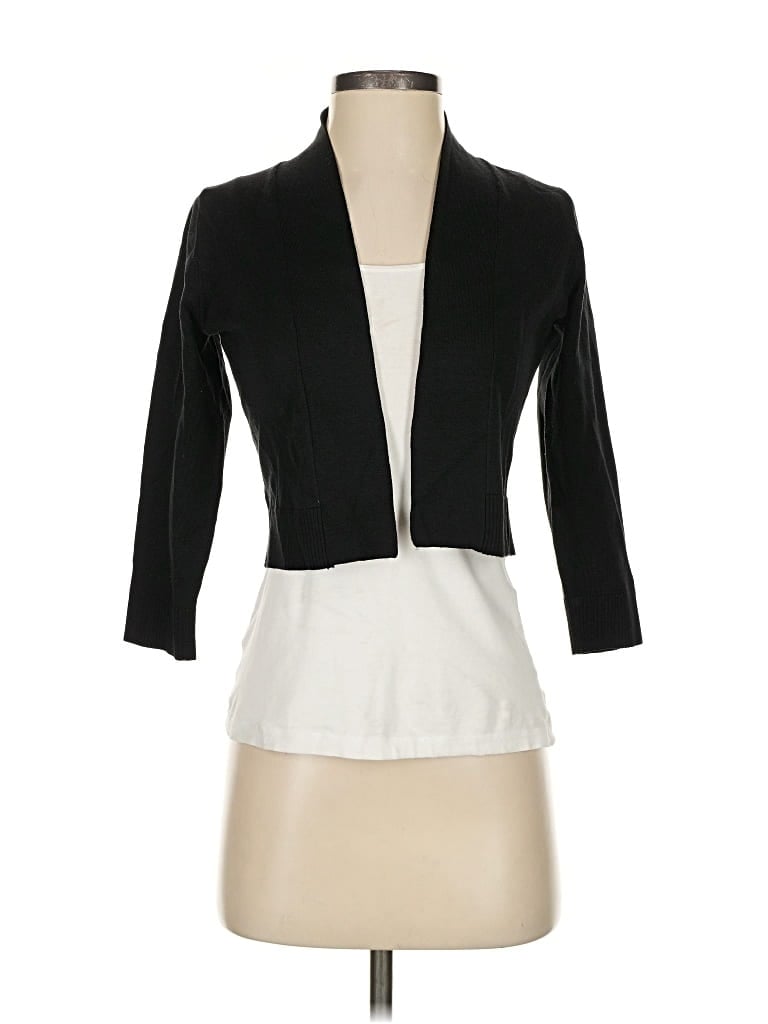 Pre-owned Calvin Klein Cardigan Sweater In Black