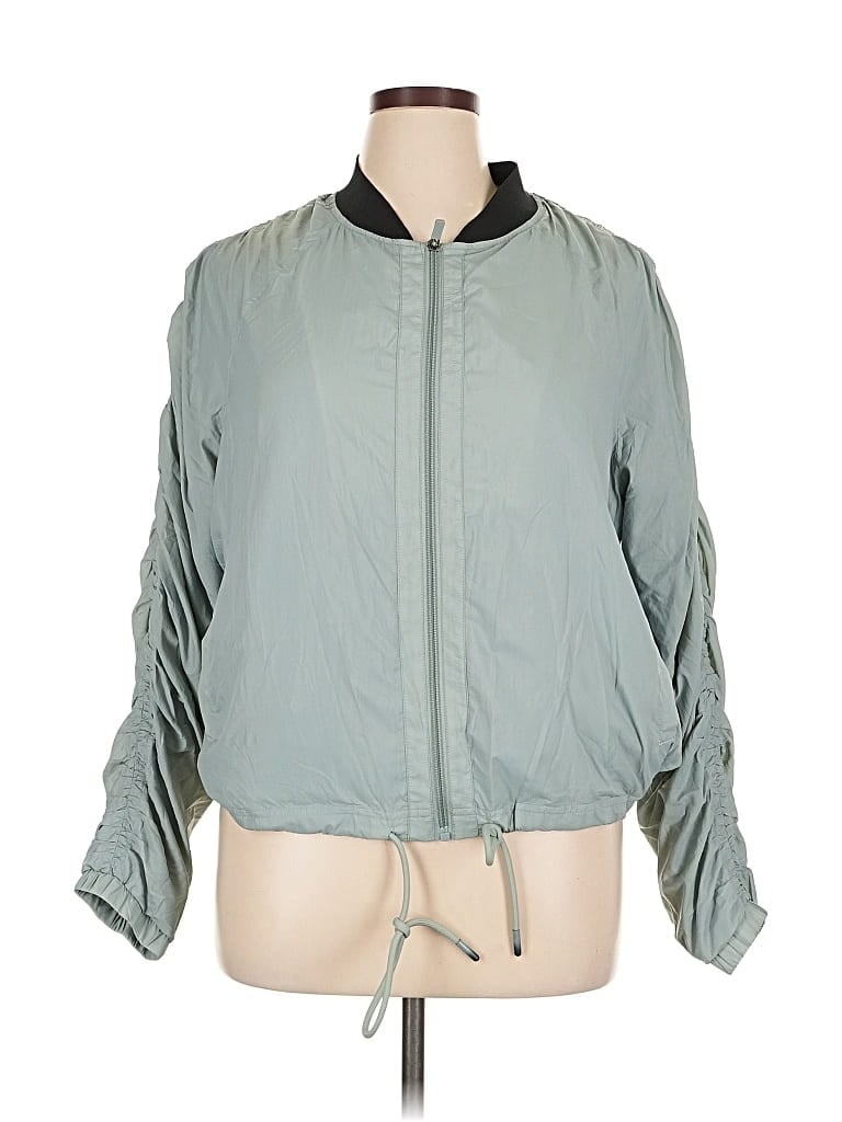 Pre-owned Bass Outdoor Windbreaker Jacket In Green