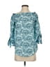 J. McLaughlin Teal 3/4 Sleeve Blouse Size XS - photo 1