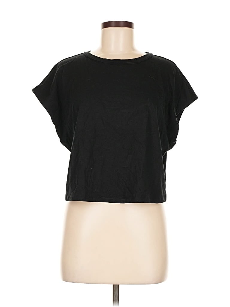 Pre-owned Sam Edelman Short Sleeve T-shirt In Black
