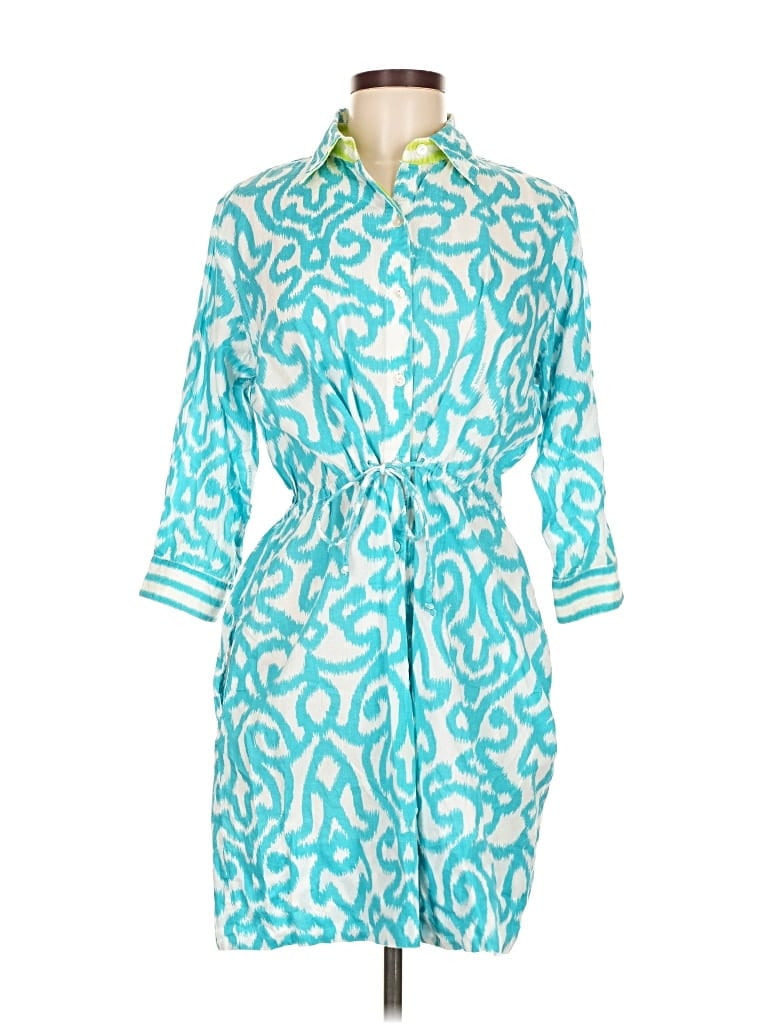 Pre-owned Gretchen Scott Designs Casual Dress In Blue