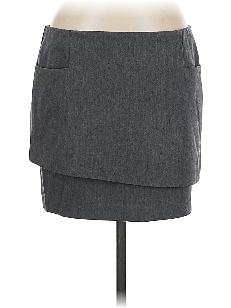 Pre-owned Body By Victoria Casual Skirt In Gray