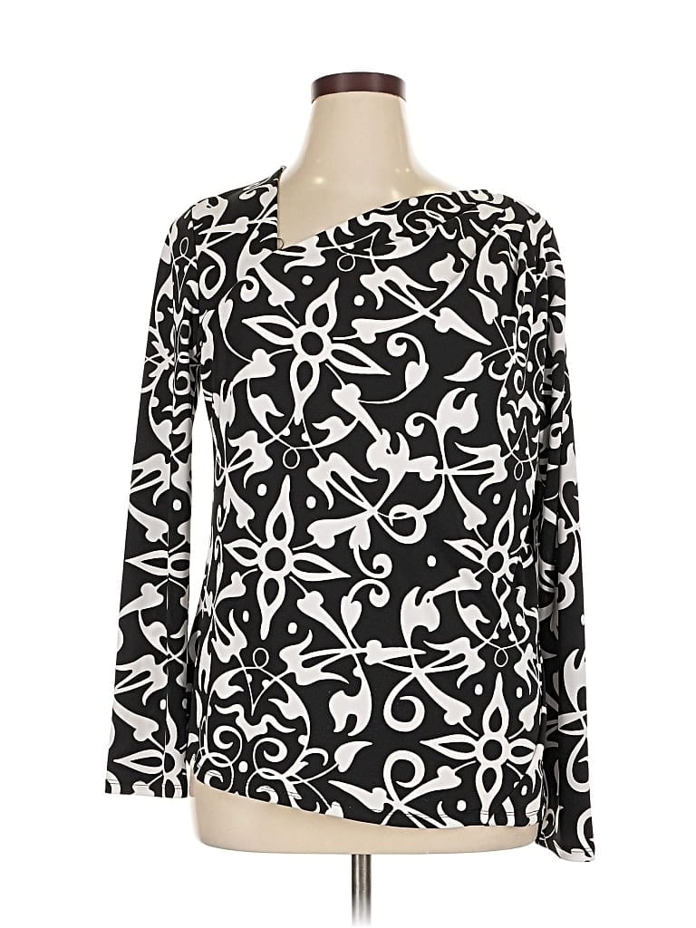 Pre-owned Narciso Rodriguez For Design Nation Long Sleeve Blouse In Black