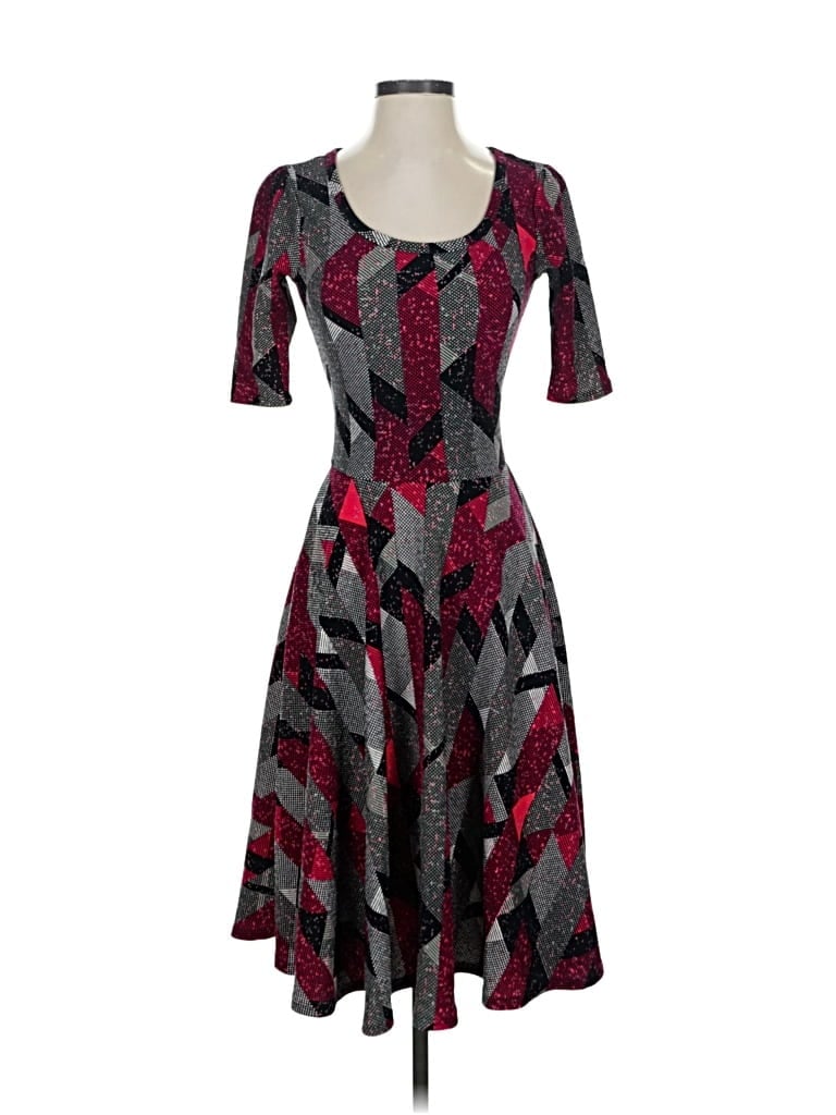 Lularoe Cocktail Dress In Burgundy