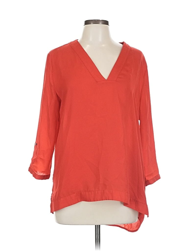 EXPRESS Pre-owned 3/4 Sleeve Blouse In Red