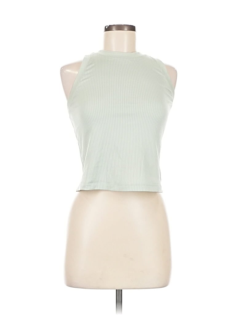 Pre-owned Calia By Carrie Underwood Tank Top Green Halter Neckline Tops