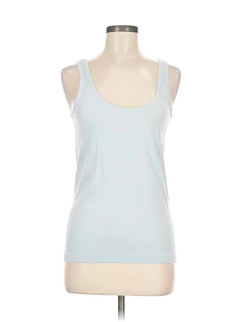 Pre-owned Lululemon Athletica Tank Top Blue Strapless Neckline Tops