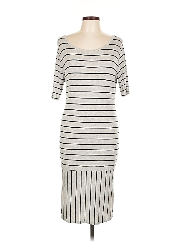 Pre-owned Lularoe Casual Dress In White