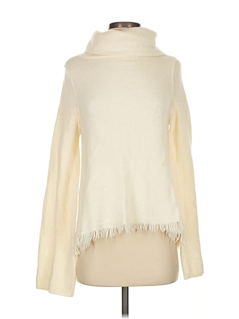 Pre-owned Akemi + Kin Turtleneck Sweater In White