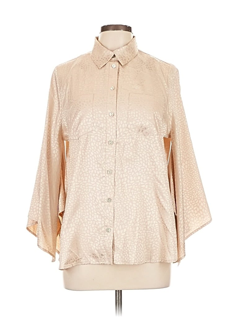 ANDREE BY UNIT Pre-owned 3/4 Sleeve Blouse In Brown