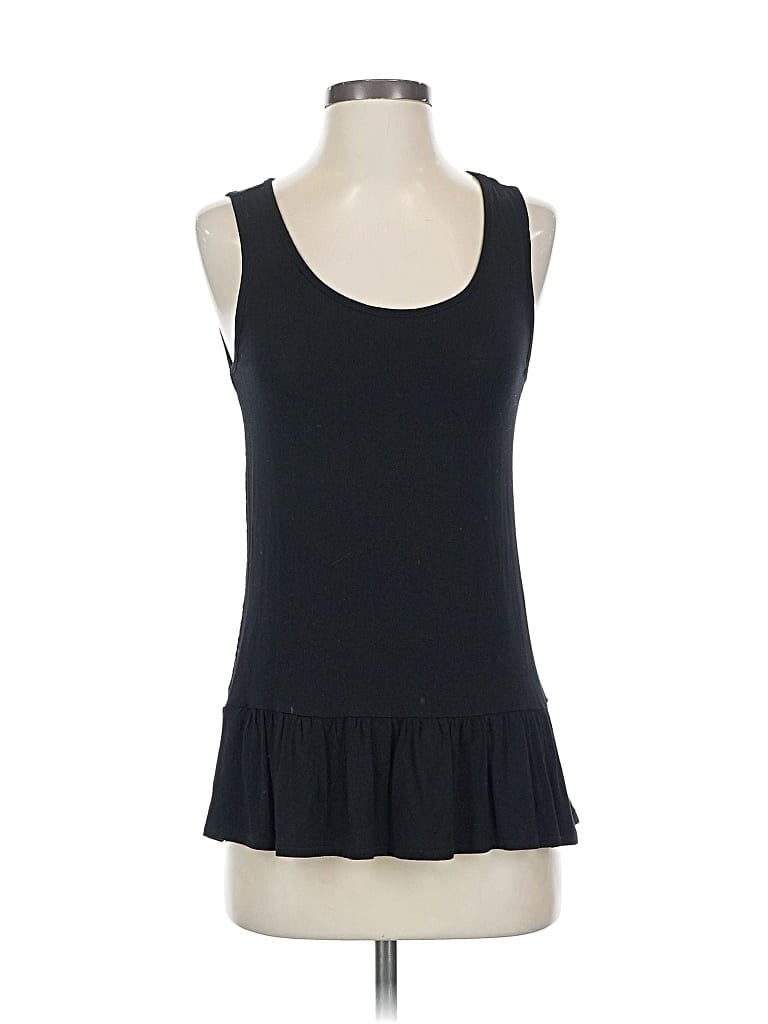 Pre-owned Design History Sleeveless Top Black Scoop Neck Tops