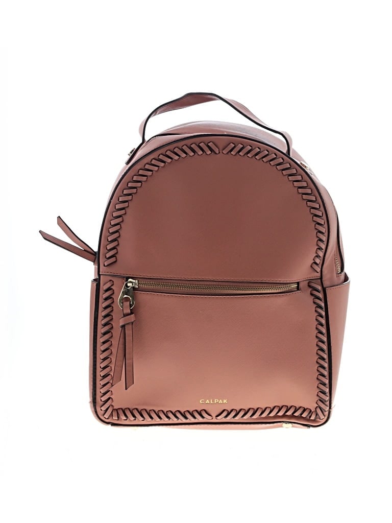 Pre-owned Calpak Leather Backpack In Orange