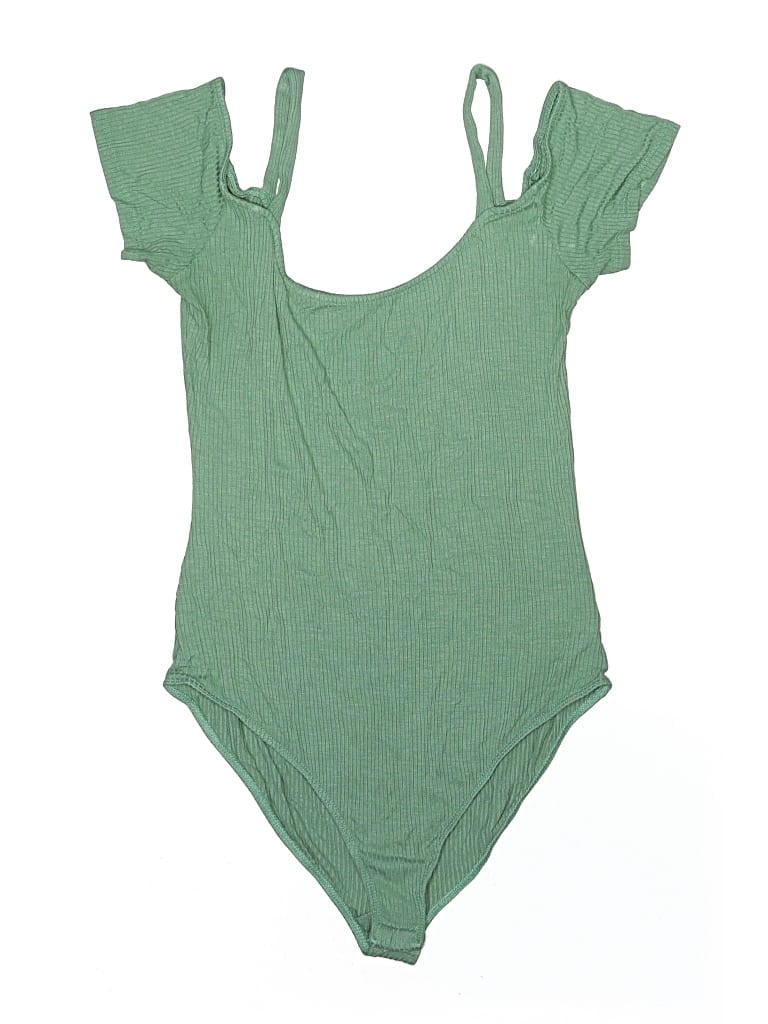Pre-owned Out From Under Bodysuit In Green