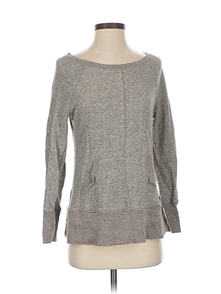 Pre-owned Ann Taylor Loft Pullover Sweater In Gray