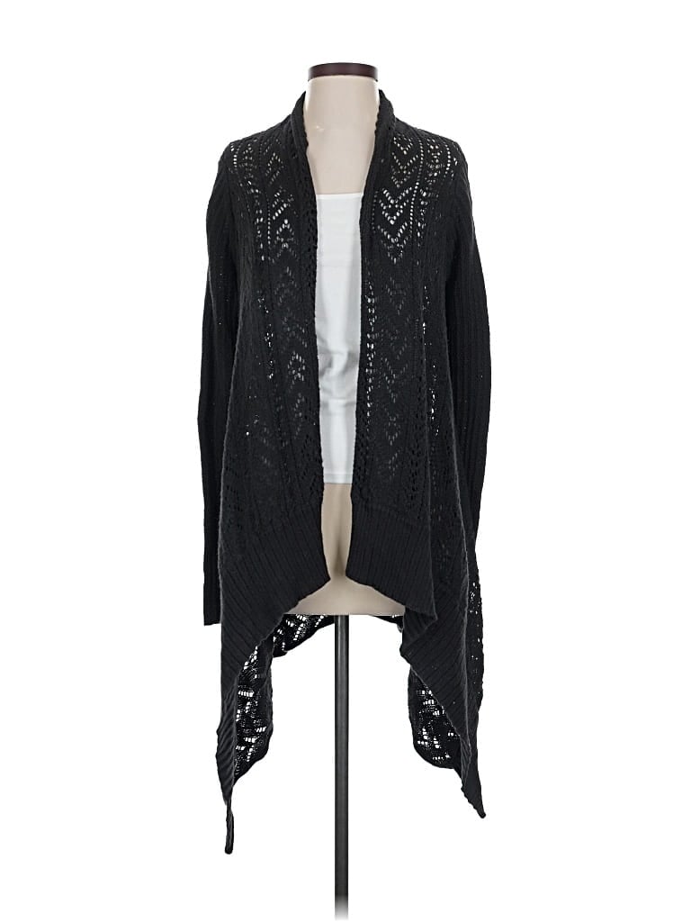 Pre-owned Moda International Cardigan Sweater In Black