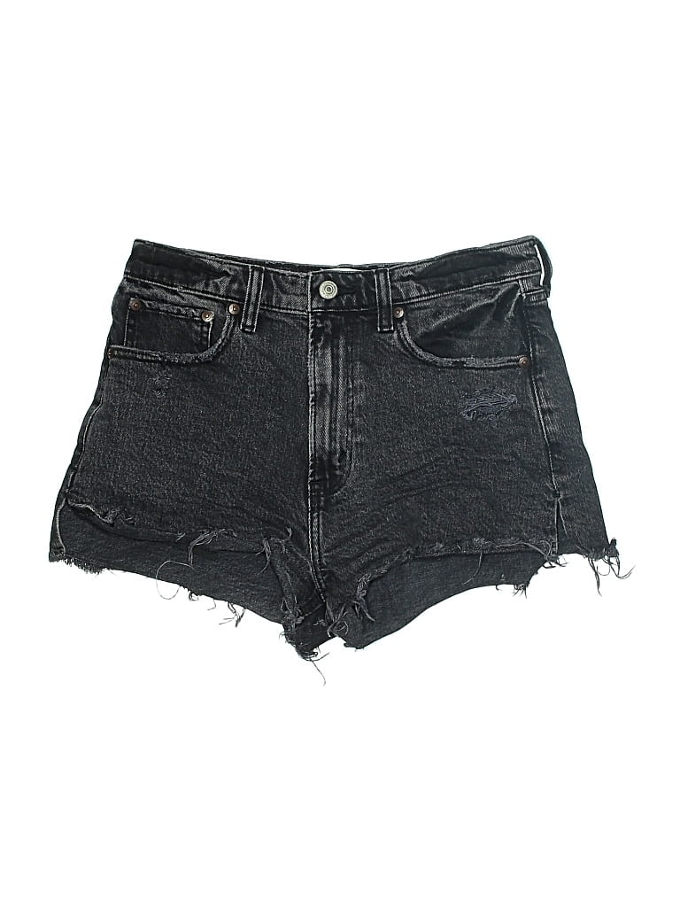 Pre-owned Abercrombie & Fitch Denim Shorts In Black