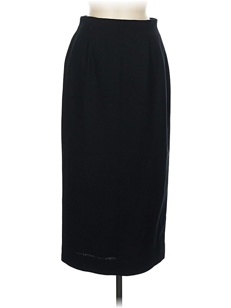 Pre-owned Unbranded Wool Skirt In Black