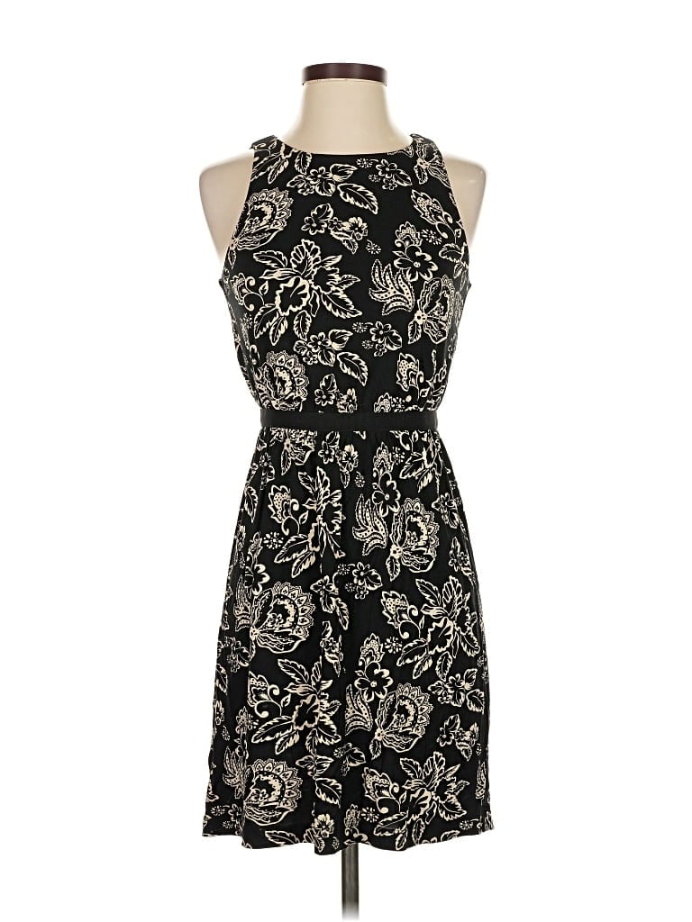 Pre-owned Ann Taylor Loft Cocktail Dress In Black