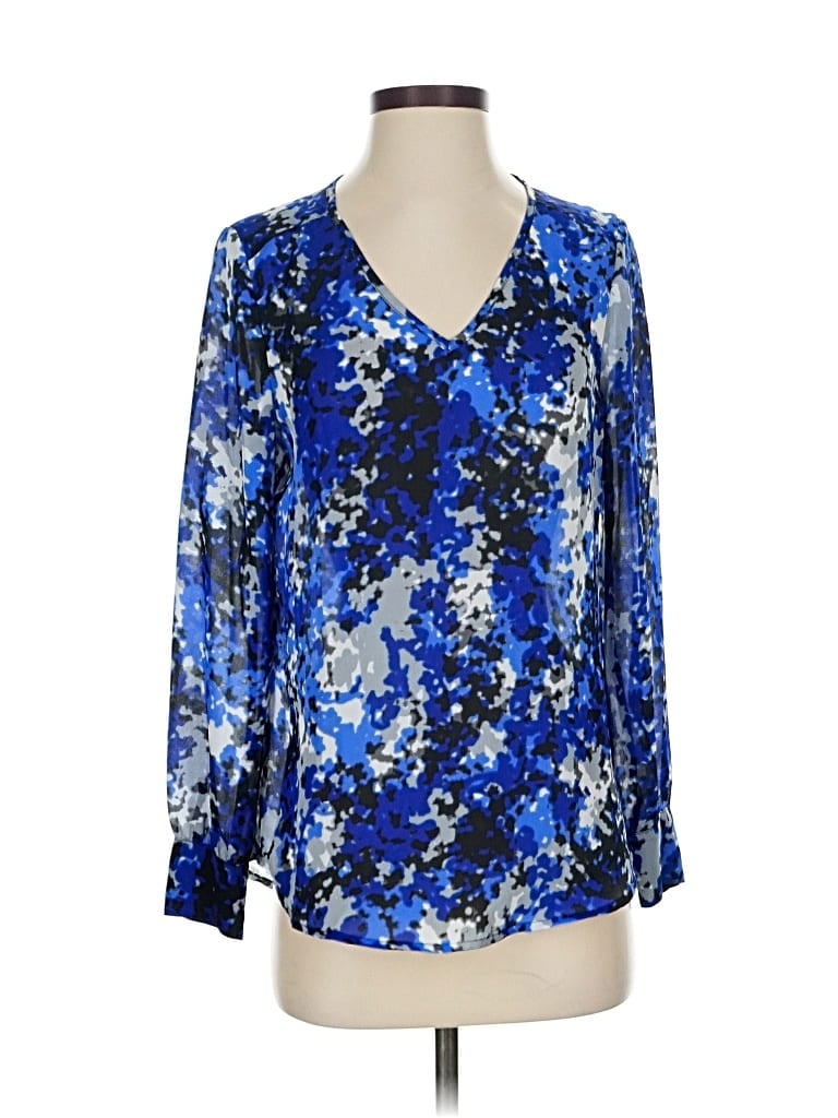 LIZ CLAIBORNE Pre-owned 3/4 Sleeve Blouse In Blue