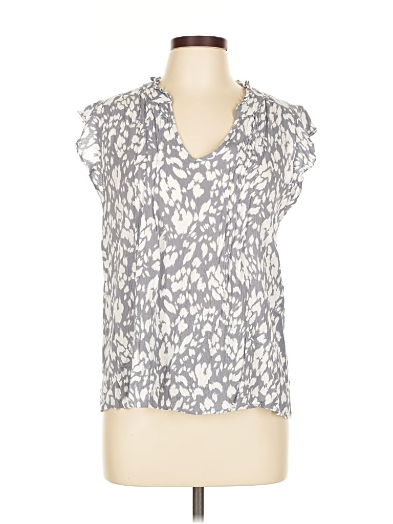 Pre-owned Fun2fun Sleeveless Blouse In Gray