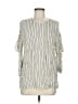 Sandro 100% Elastic Ivory 3/4 Sleeve Blouse Size Med (2) - photo 1