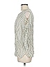 Sandro 100% Elastic Ivory 3/4 Sleeve Blouse Size Med (2) - photo 5