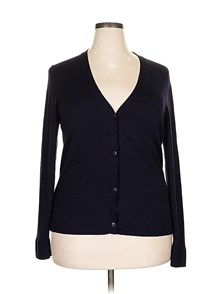 Pre-owned Ann Taylor Cardigan Sweater In Black