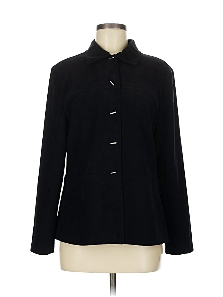Pre-owned Fashion Bug Long Sleeve Blouse In Black