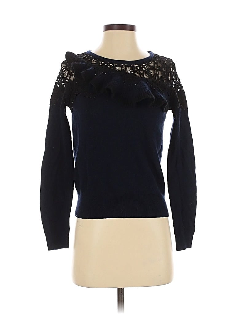 Pre-owned Knitted & Knotted Pullover Sweater In Blue