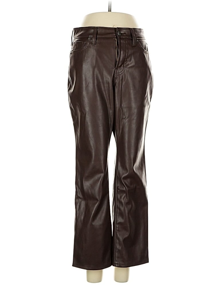 Pre-owned Old Navy Faux Leather Pants In Brown