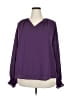 Unbranded 100% Polyester Purple Long Sleeve Blouse Size 2X - photo 1