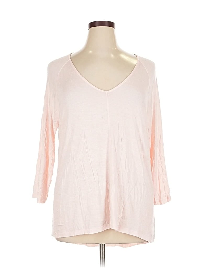 Pre-owned Gap Outlet 3/4 Sleeve T-shirt In Pink