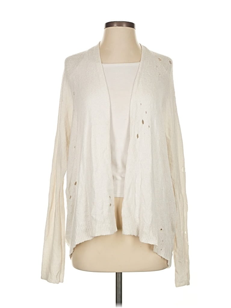 Pre-owned Express Cardigan Sweater In White