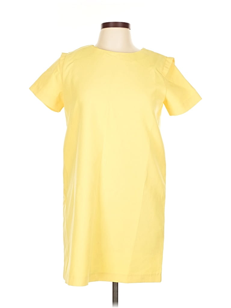 Pre-owned Zara Basic Casual Dress In Yellow