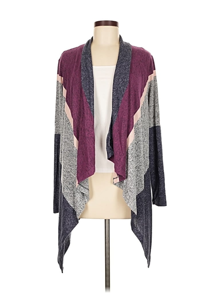 Pre-owned Bobeau Cardigan Sweater In Purple