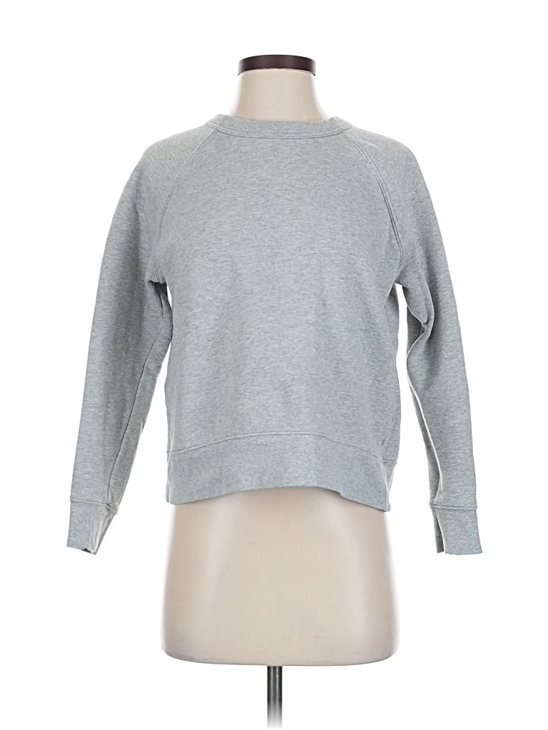 Pre-owned Athleta Sweatshirt In Gray