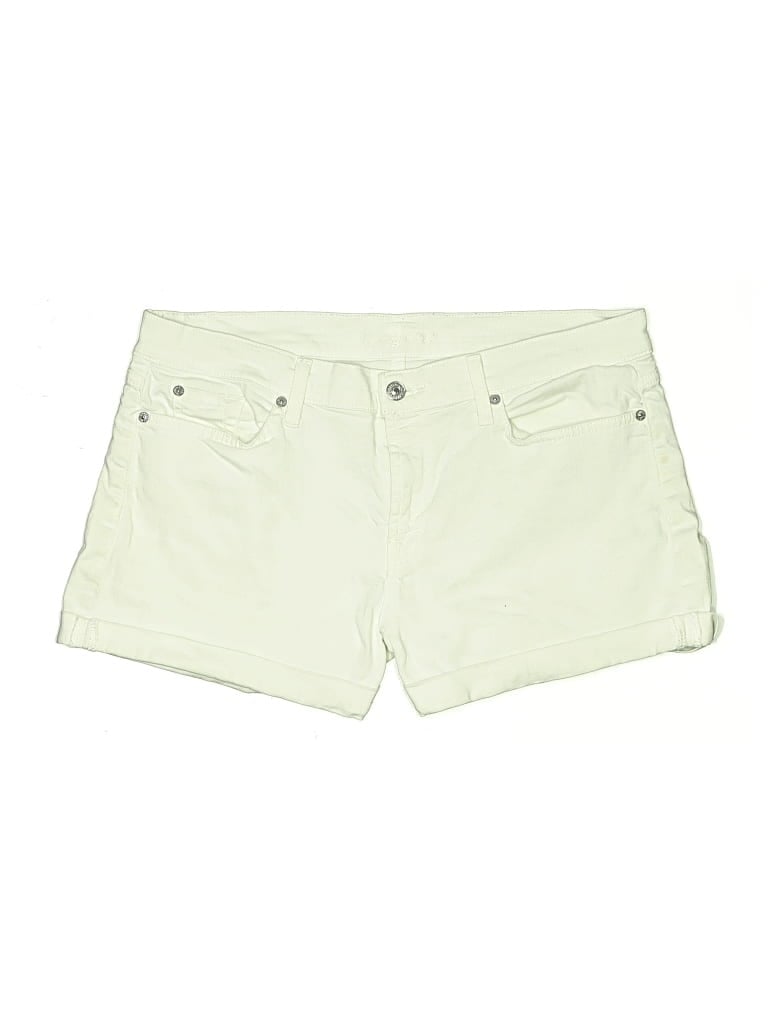 Pre-owned 7 For All Mankind Shorts In Green