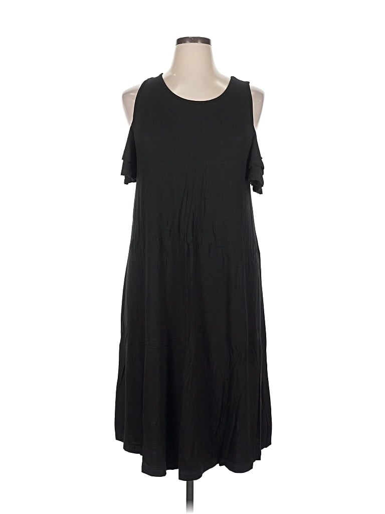 Pre-owned Milan Kiss Casual Dress In Black